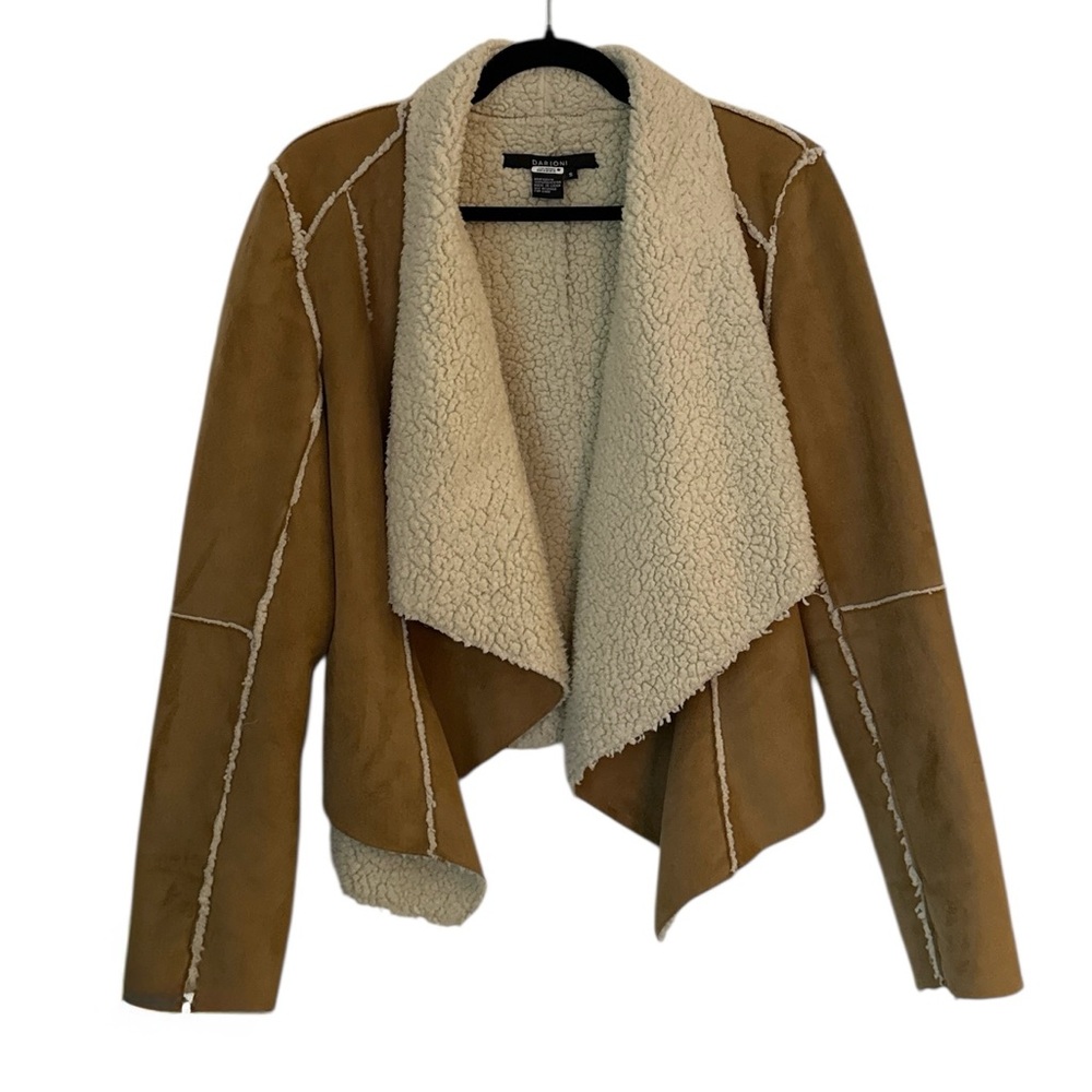 Faux Shearling Suede Jacket